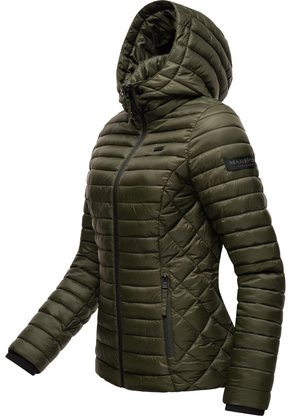 Marikoo Steppjacke Samtpfote ultraleichte Übergangsjacke mit Kapuze günstig online kaufen