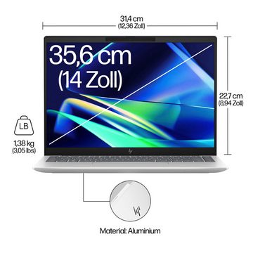HP 14-ey0257ng Notebook (35,6 cm/14 Zoll, AMD Ryzen 5 7540U, Radeon 740M, 1000 GB SSD)