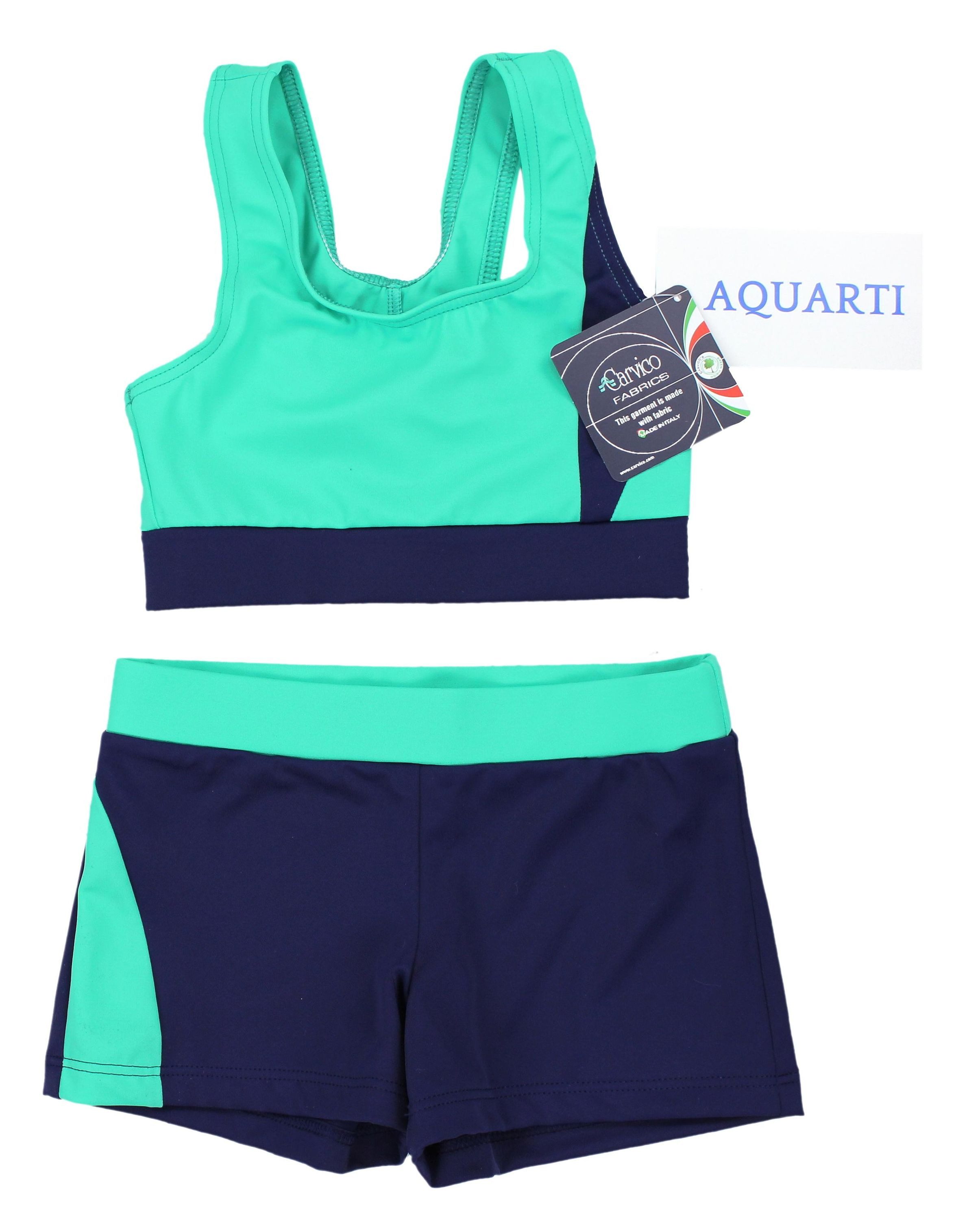Aquarti Schwimmanzug Aquarti Mädchen Sport Bikini - Racerback Bustier & Badehose