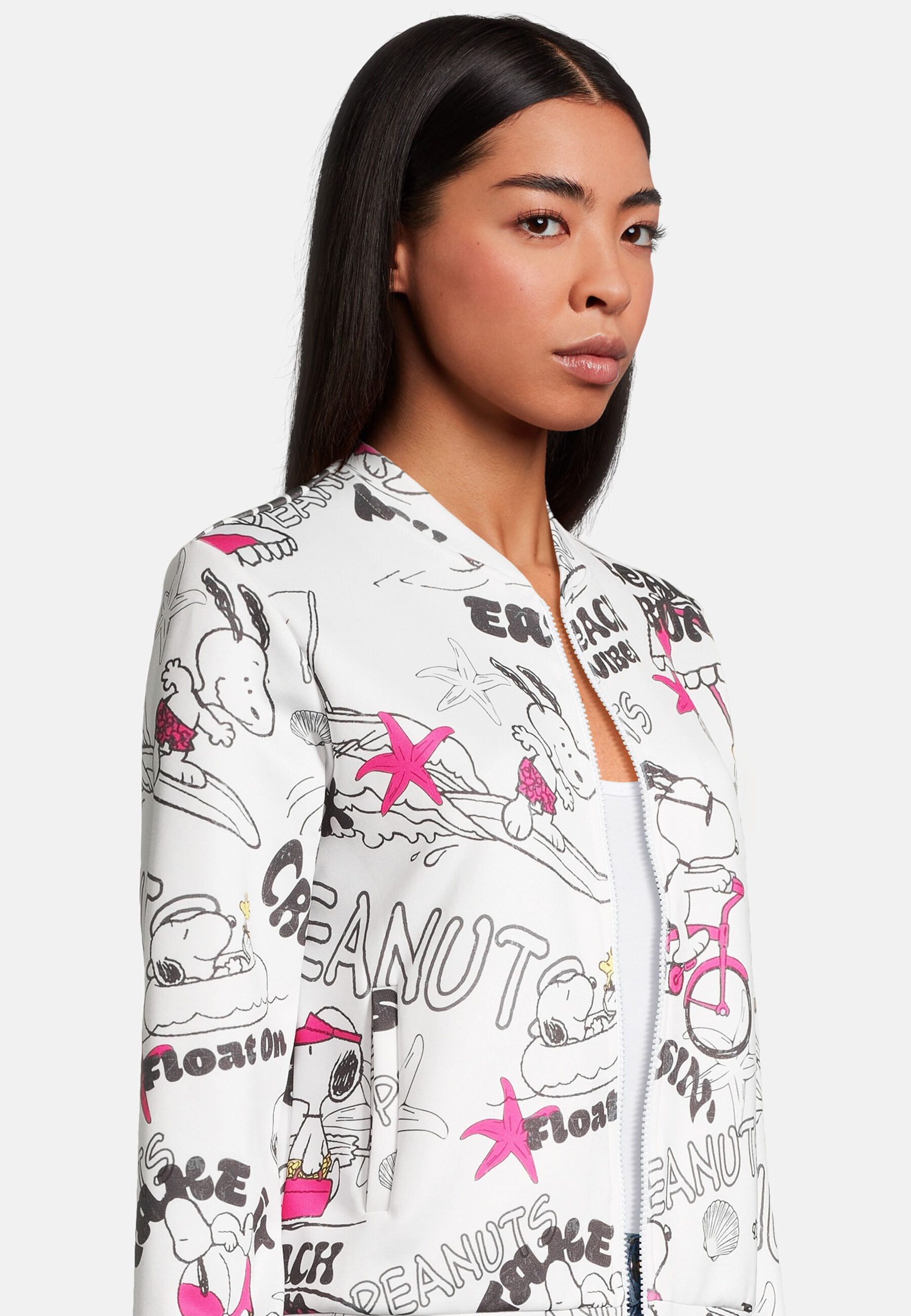 Frogbox Sweatjacke mit Print
