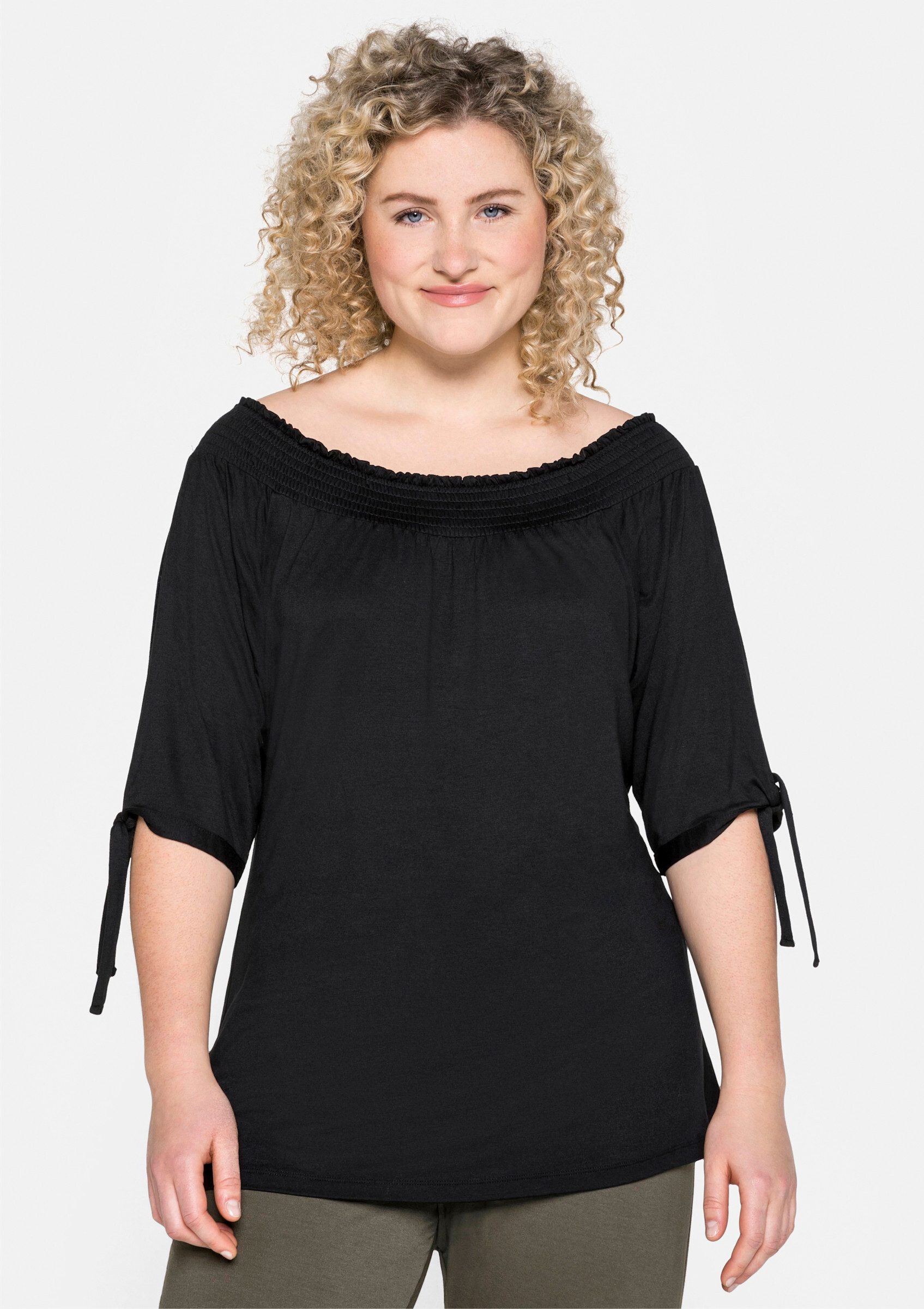 Sheego T-Shirt Carmenshirt günstig online kaufen