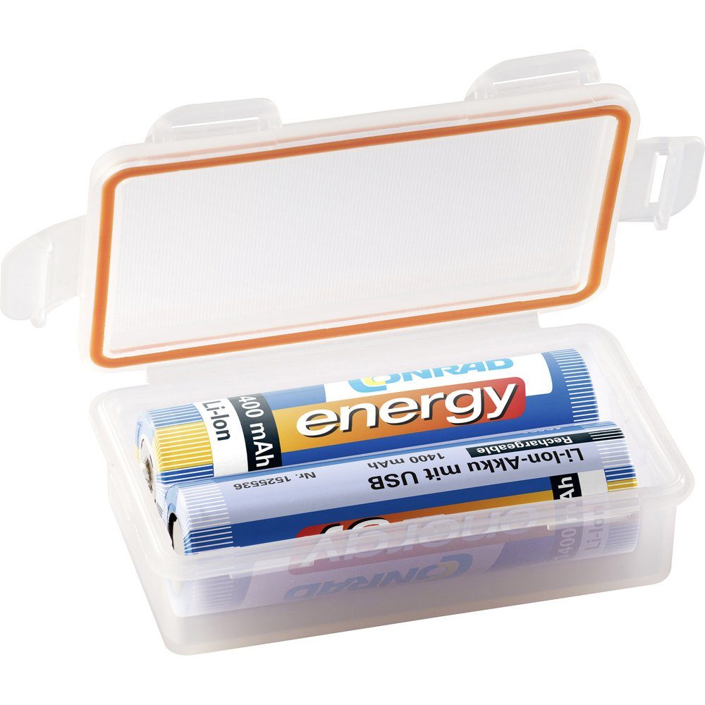 Batteriebox B x 18650 Basetech (L x BT-Box-020 Basetech 2x x 84 x mm 48 24 Batterie H)