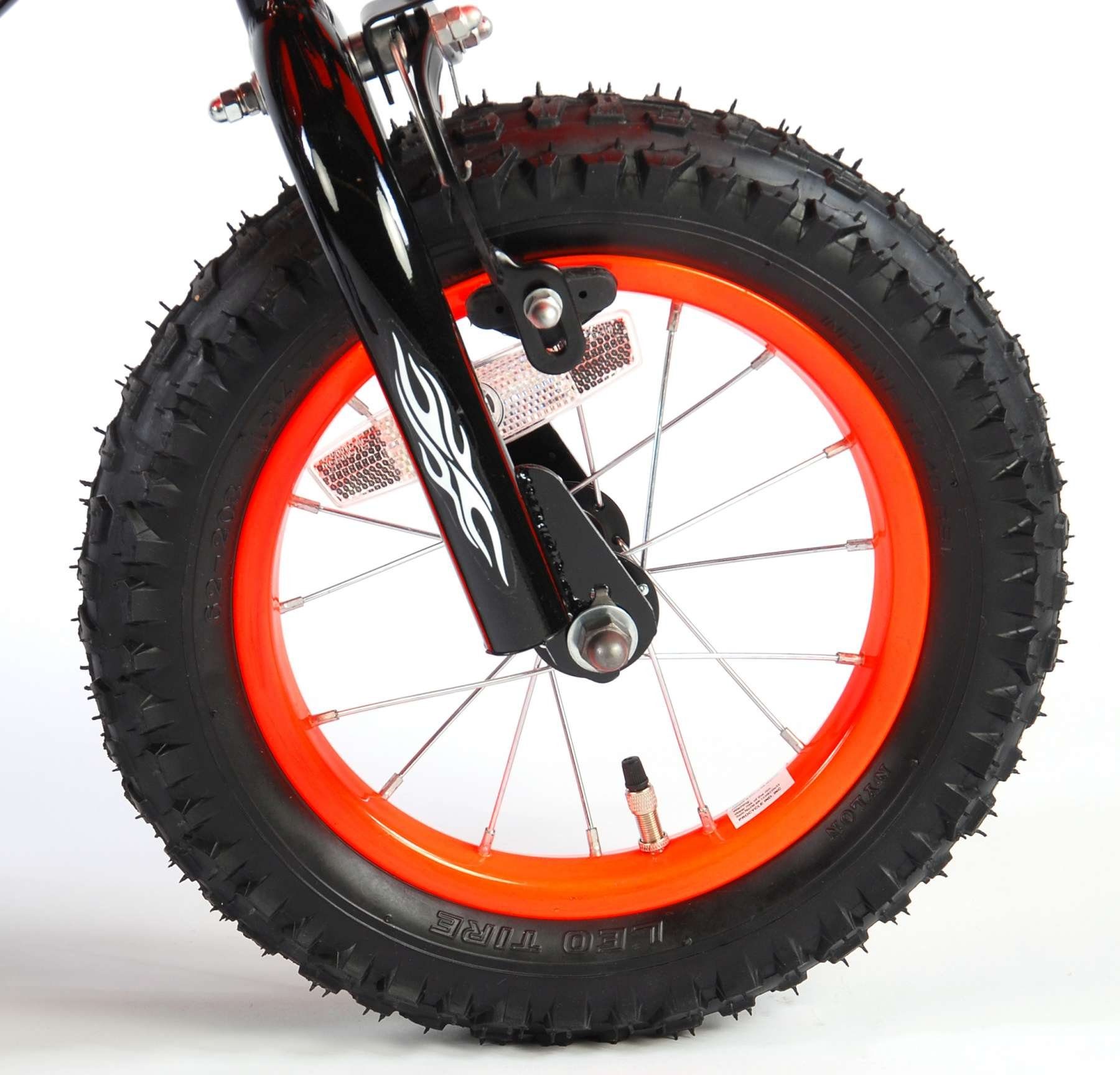 Jungen-Mädchen-Fahrrad LeNoSa Orange für + 12 & Orange Zoll-Grün Kinderfahrrad Rücktrittbremse) (1x Kinder Hand Cross Motorrad