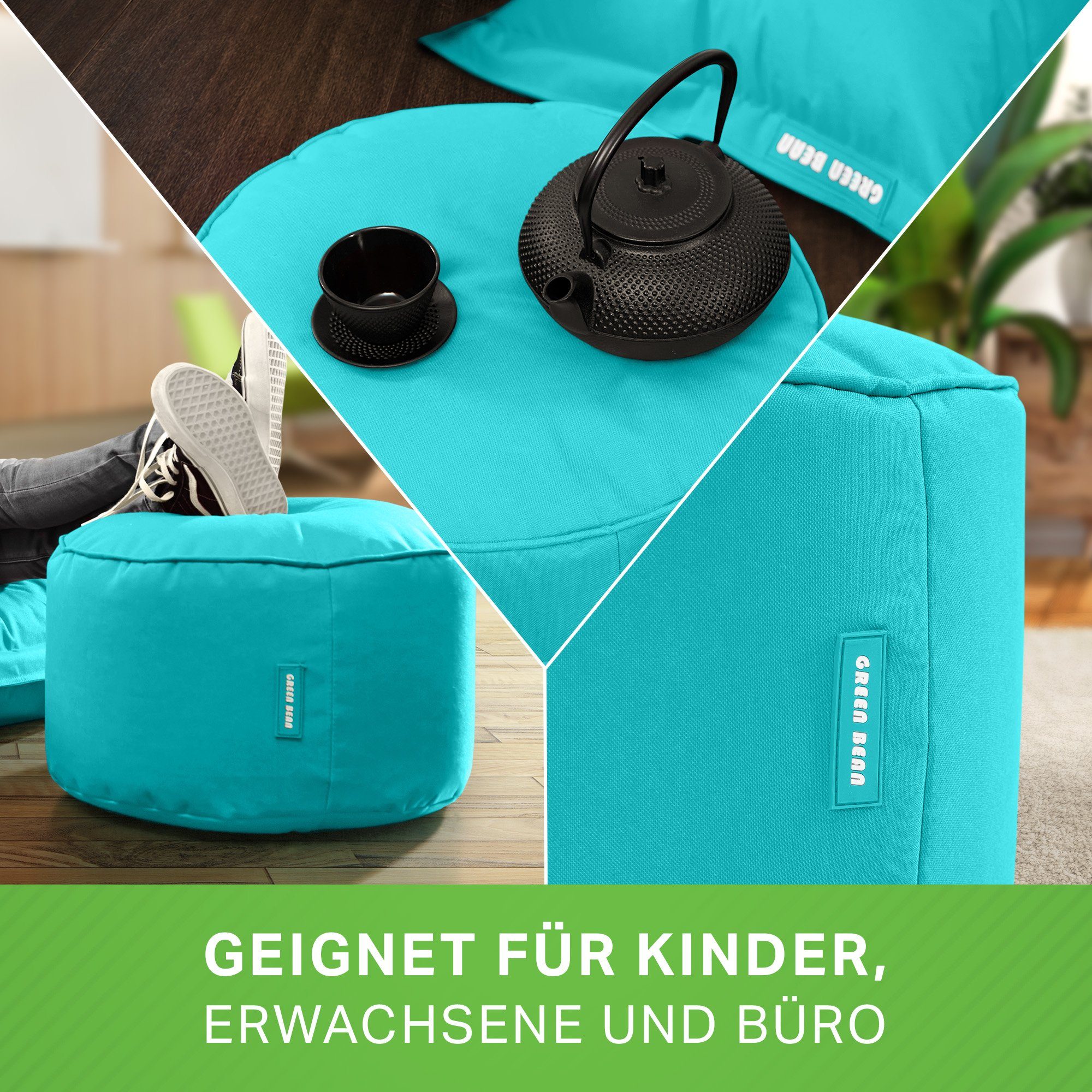 Green Bean Pouf Stay (Sitzsack-Hocker 25x45cm günstig online kaufen