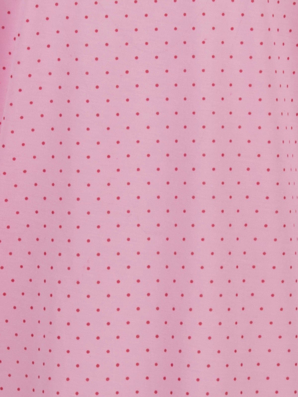 Kurzarm Nachthemd Lucky - rosa Punkte Nachthemd 3XL-6XL