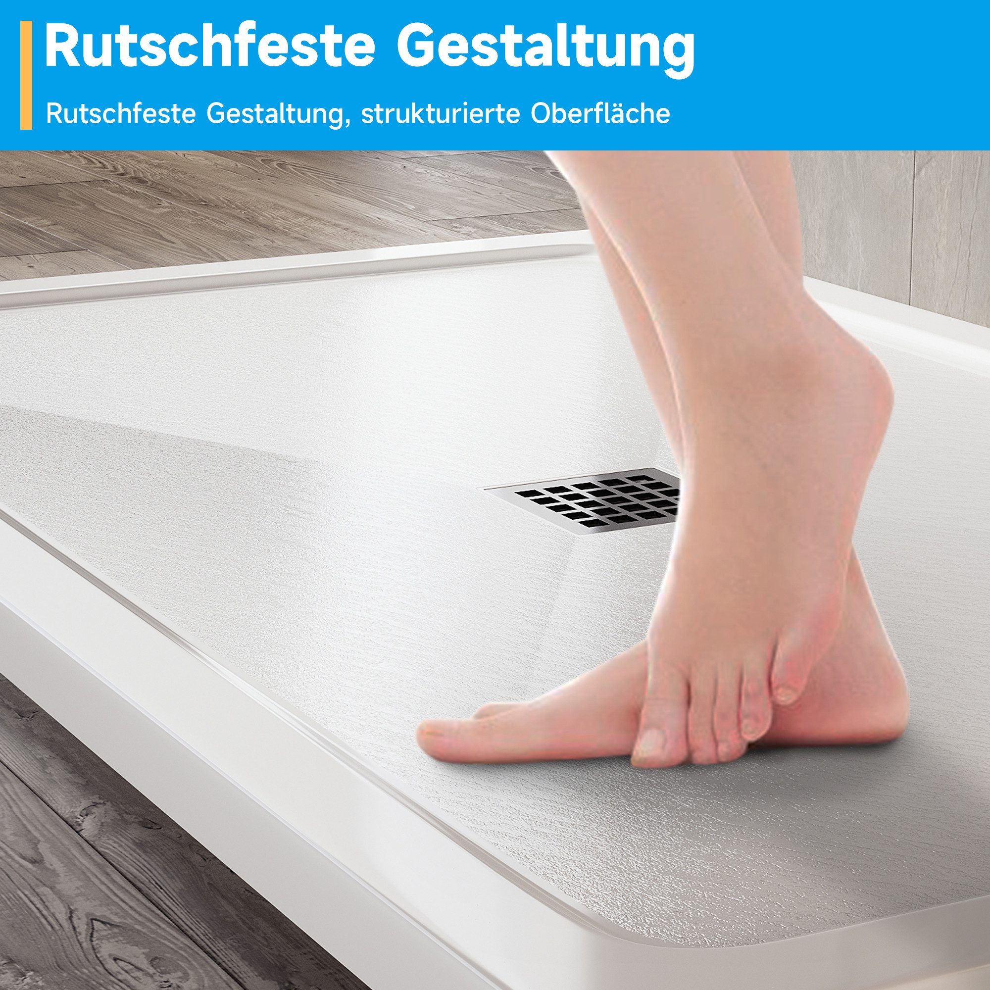 SONNI Duschwanne SMC Duschwanne Duschabtrennung Duschwanne,Kostenloses Downcomer