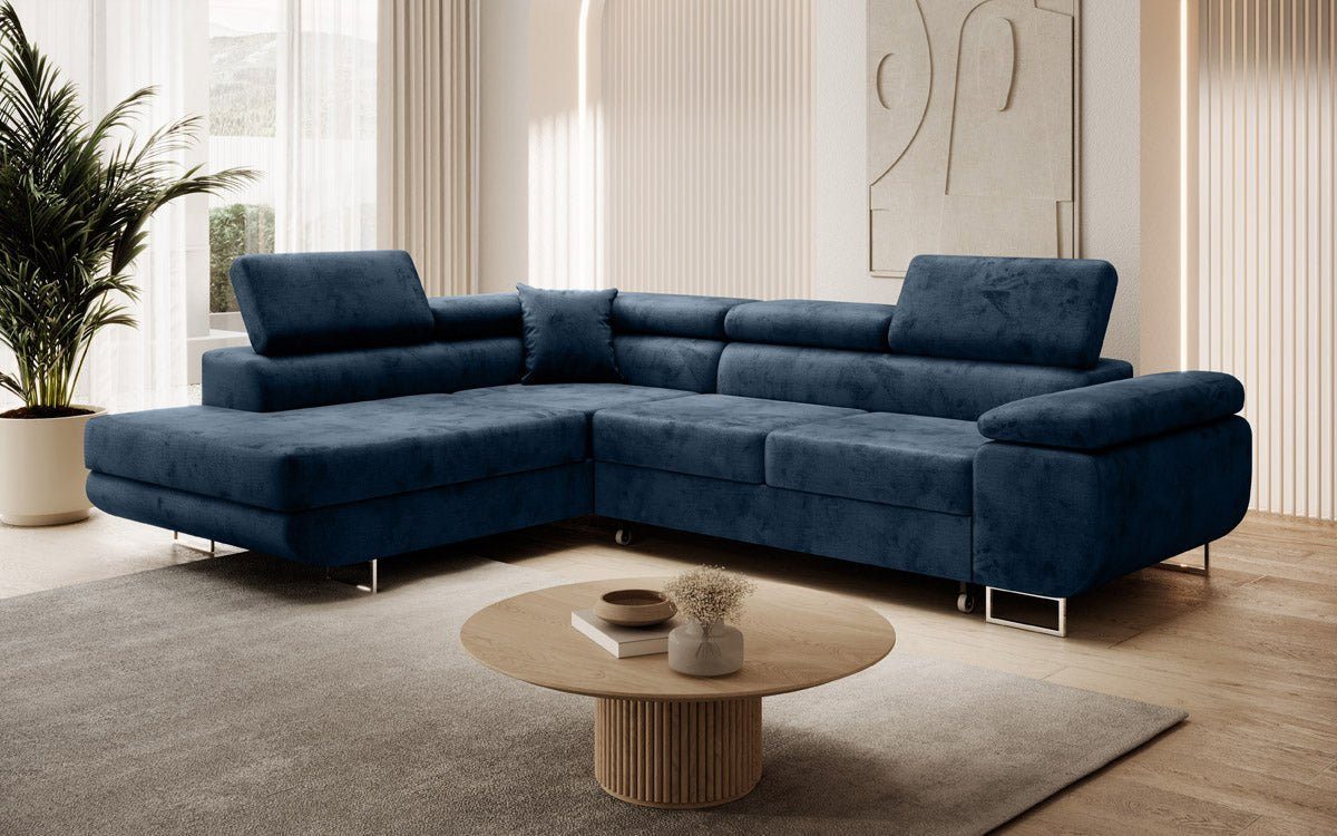 Luxusbetten24 Schlafsofa Designer Sofa Aston Samt, günstig online kaufen