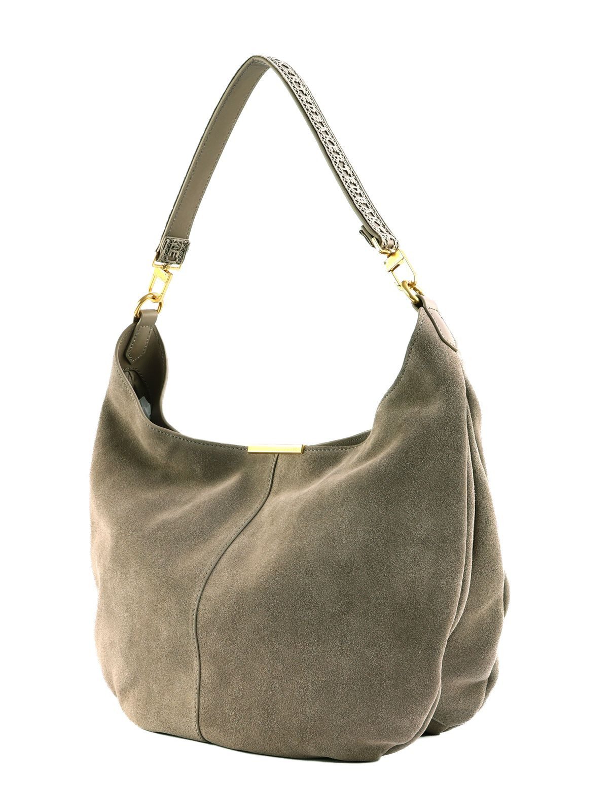 Ted Baker Schultertasche Bar Detail Slouchy Hobo Bag, aus echtem Rindsleder