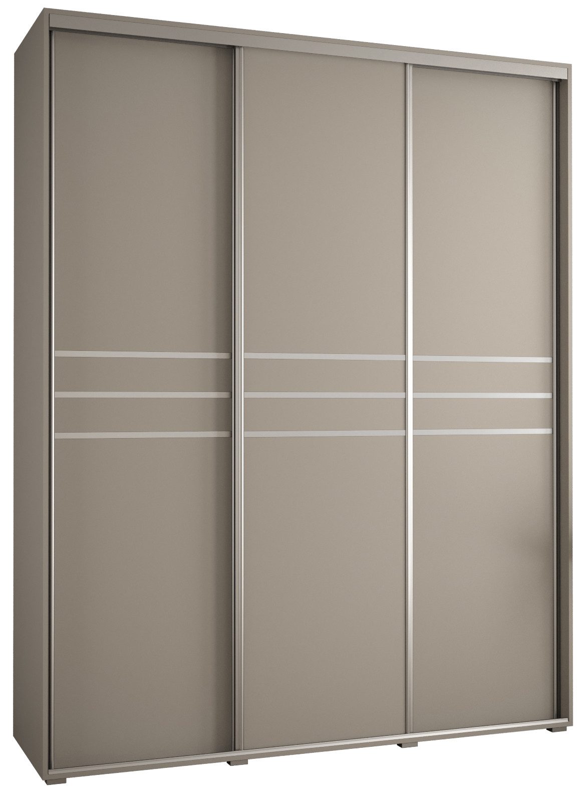 ABIKS MÖBEL Schwebetürenschrank Dakota 10 Schlafzimmerschrank mit Kleiderstange und Regalen