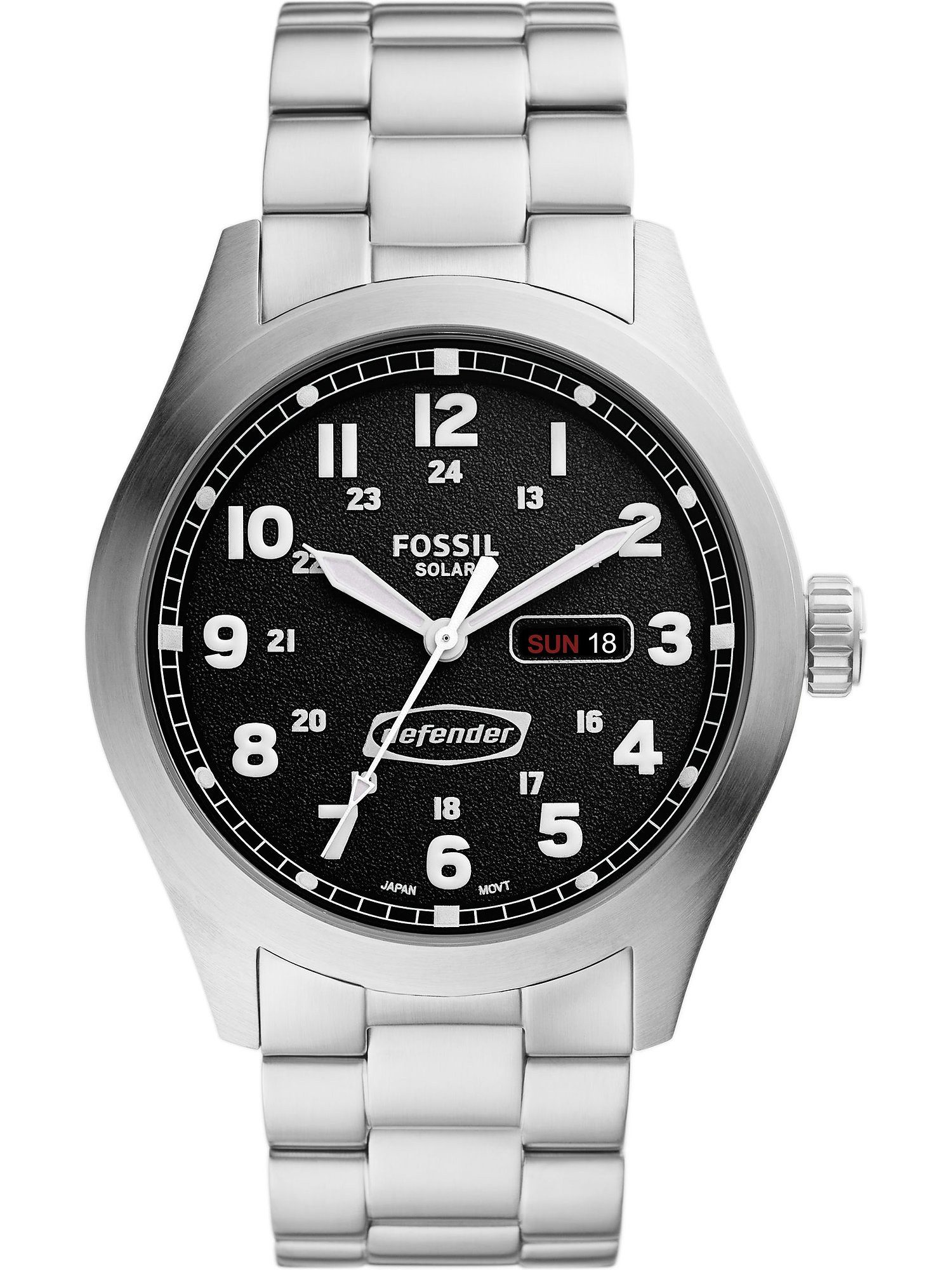 Quarzuhr Fossil Herren-Uhren Analog Solar
