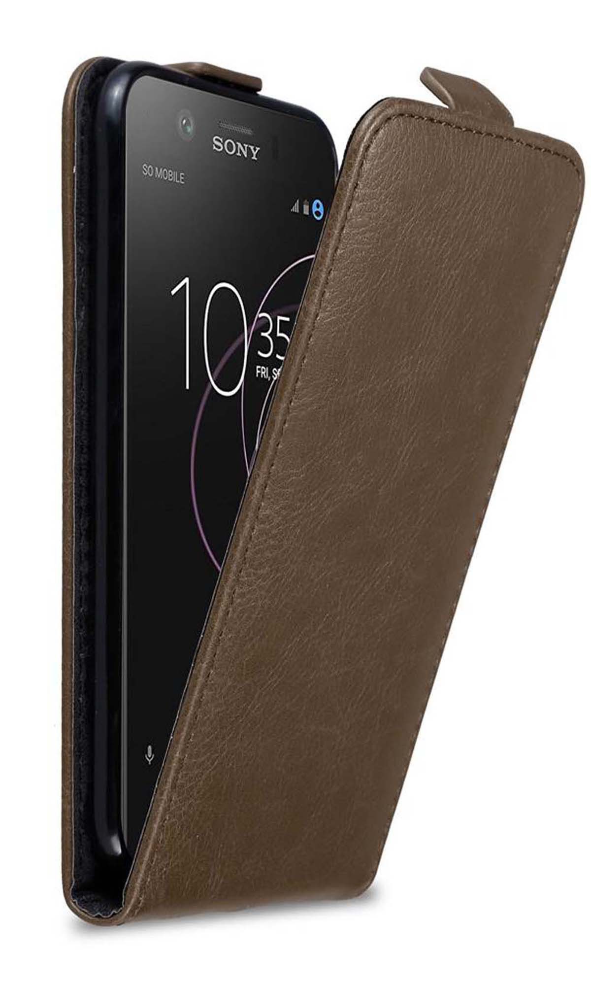 Cadorabo Handyhülle Sony Xperia XZ1 COMPACT Sony Xperia XZ1 COMPACT, Handy Schutzhülle, Klappbare Hülle, Kunstleder mit Magnetverschluss