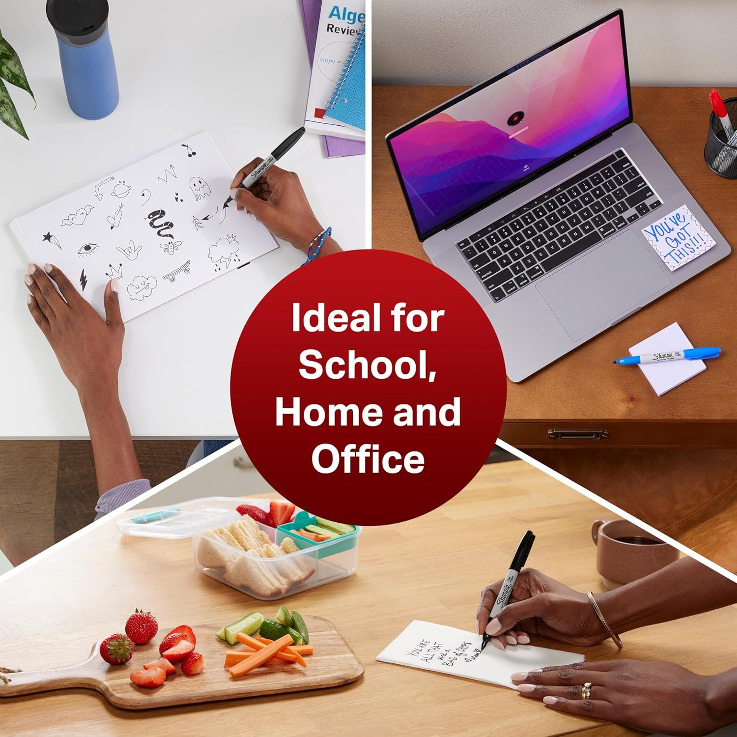 Sharpie Permanentmarker Sharpie PermMarker F Schwarz 5er