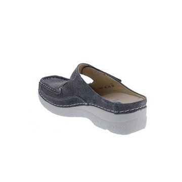 WOLKY Roll-Slipper, Clog, Jeans suede, Grey summer, 0622793-270 Clog
