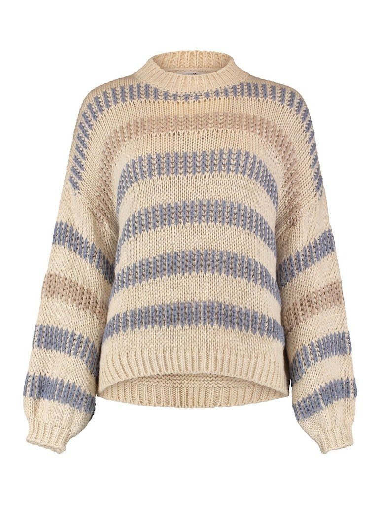 HaILY’S Strickpullover Hailys Strickpullover Jo44sie beige/denim