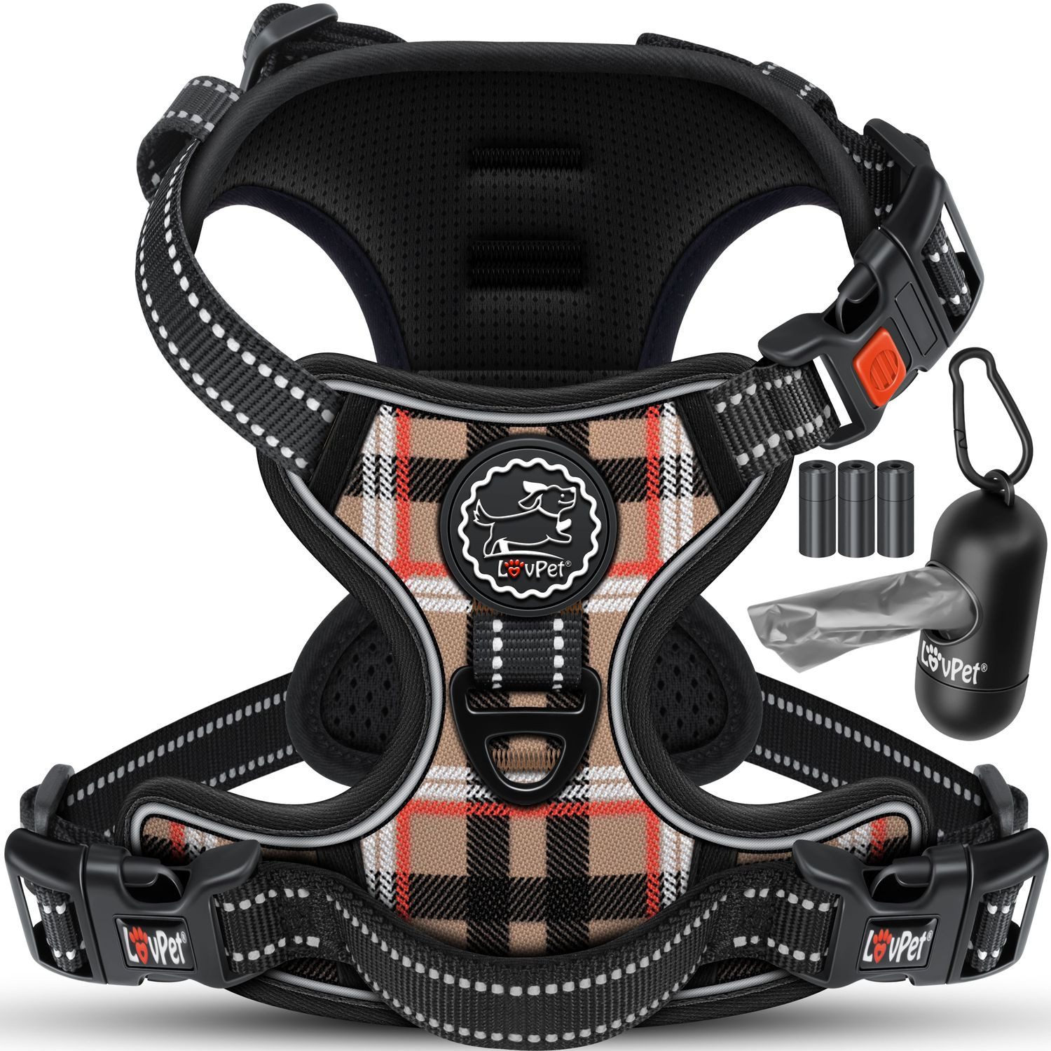 Lovpet Hunde-Geschirr, ohne Zug & würgen für Hunde & Welpen atmungsaktiv & günstig online kaufen