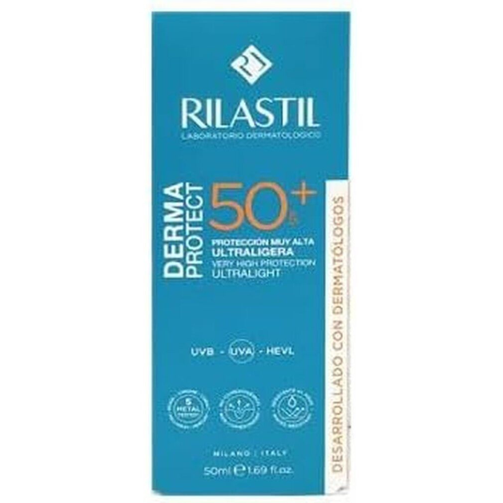 Rilastil Körperpflegemittel DERMAPROTECT ultraleichter Lichtschutz SPF50+ 50 ml