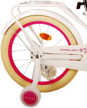Volare Kinderfahrrad Kinderfahrrad Excellent für Mädchen 18 Zoll Kinderrad in Weiß