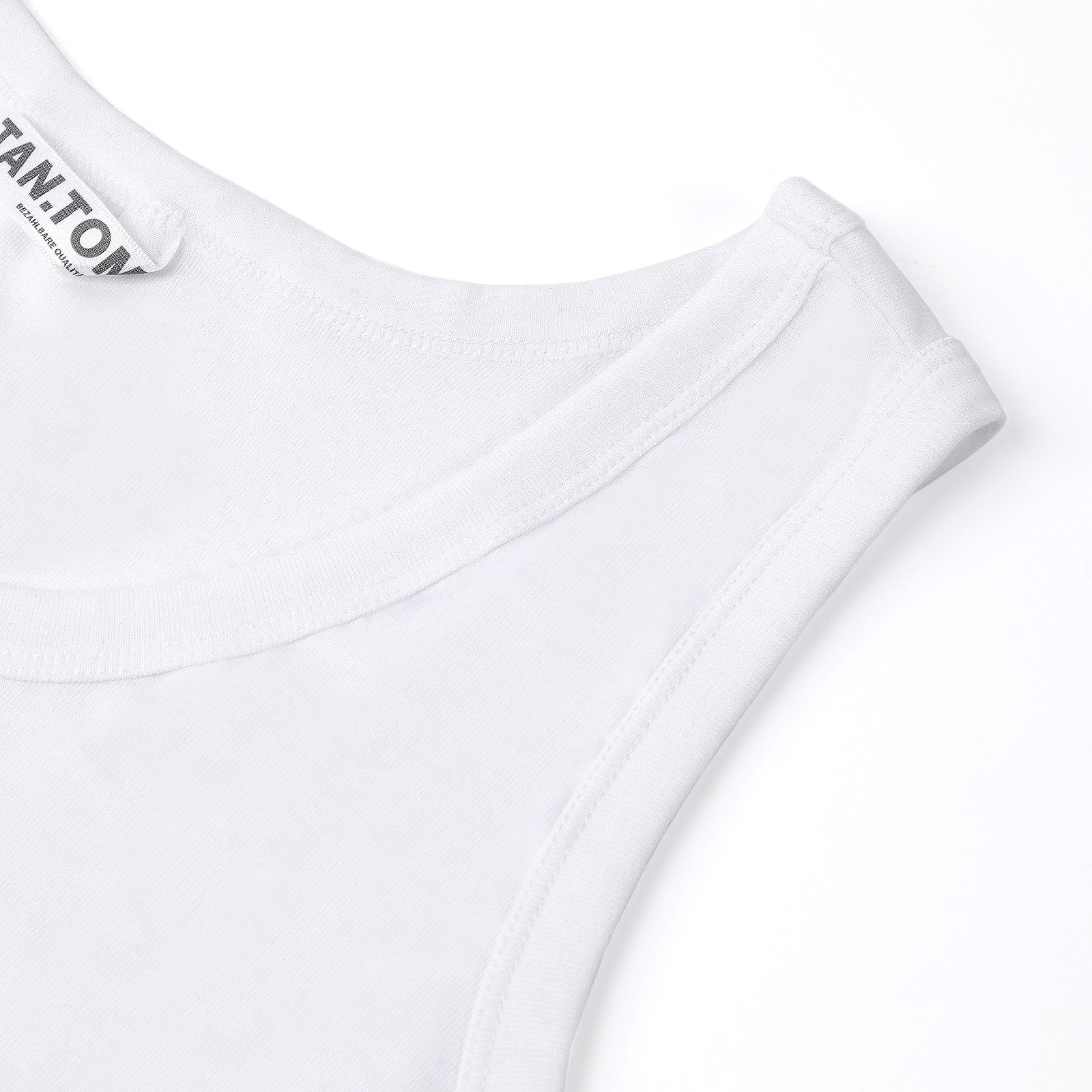 TANTOMI Unterhemd 3er Pack Unterhemd Herren Tank-Top (Packung, 3-St) Schwarz Weiss, Geeignet für Sport, Fitness und Den Alltag – Bild 5 von 5