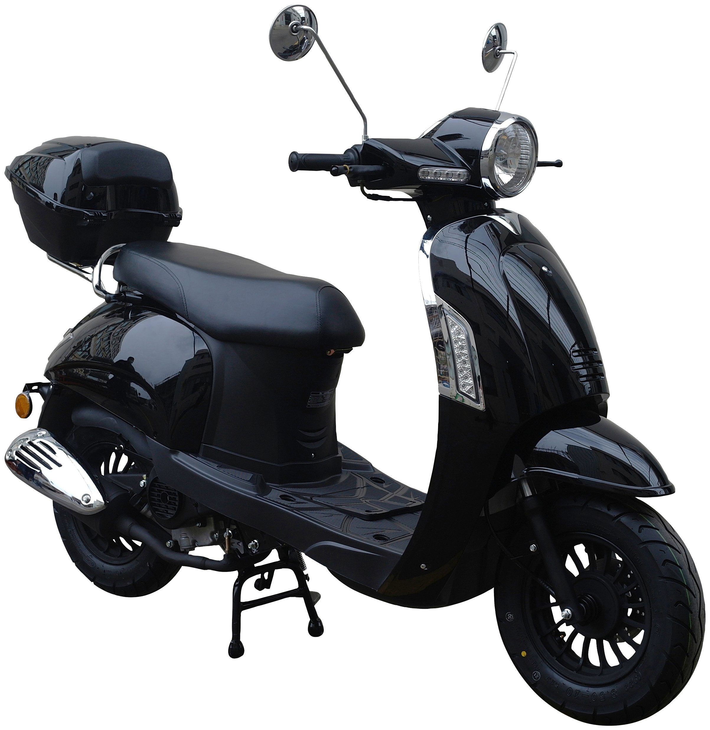 GT UNION Motorroller »Massimo«, 50 ccm, 45 km/h, Euro 5, (Set), mit Topcase  online kaufen | OTTO