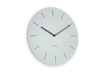 ONZENO Wanduhr THE LUCID. 38x38x0.5 cm (handgefertigte Design-Uhr)