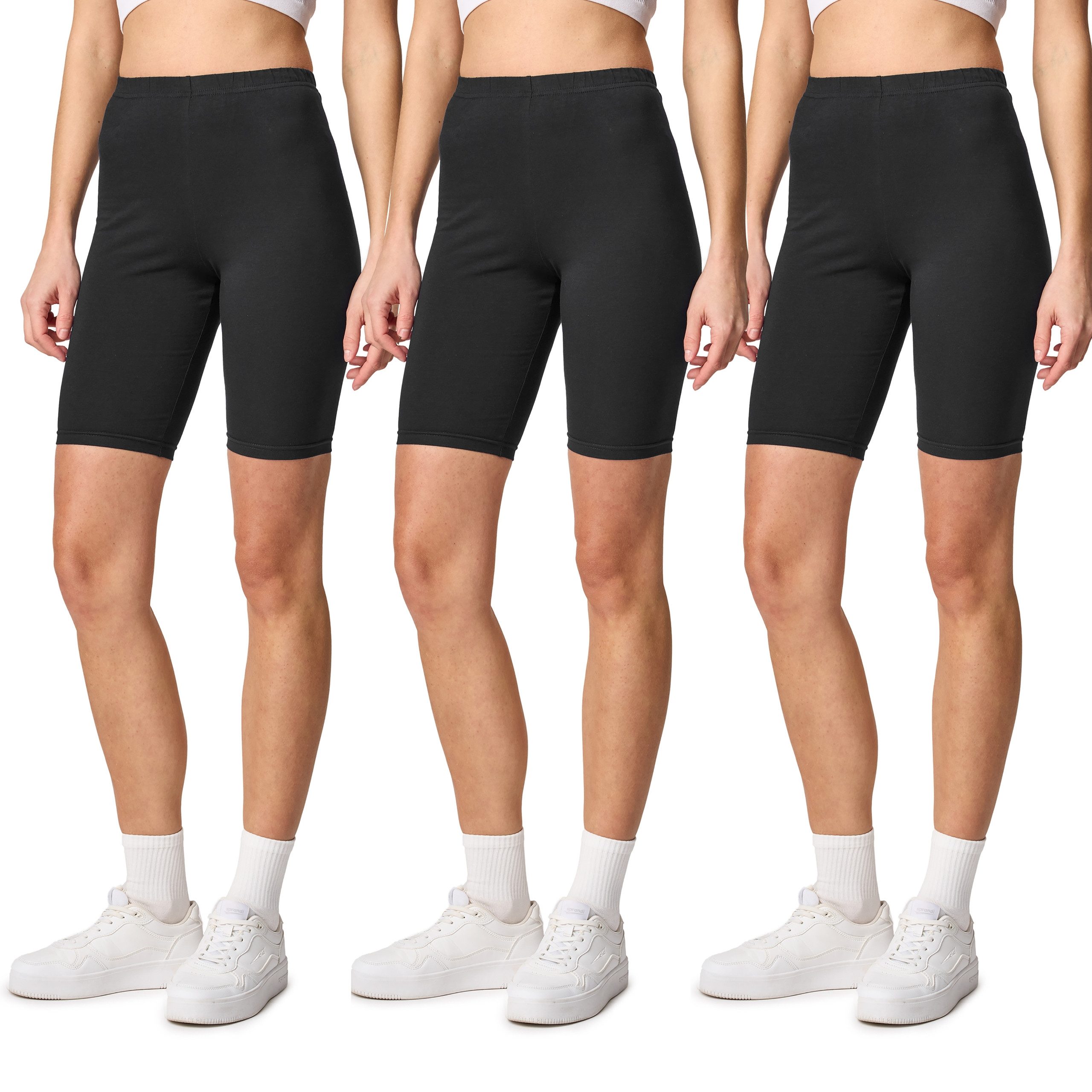 Leggings Damen Kurze Hose aus Baumwolle MS10-200