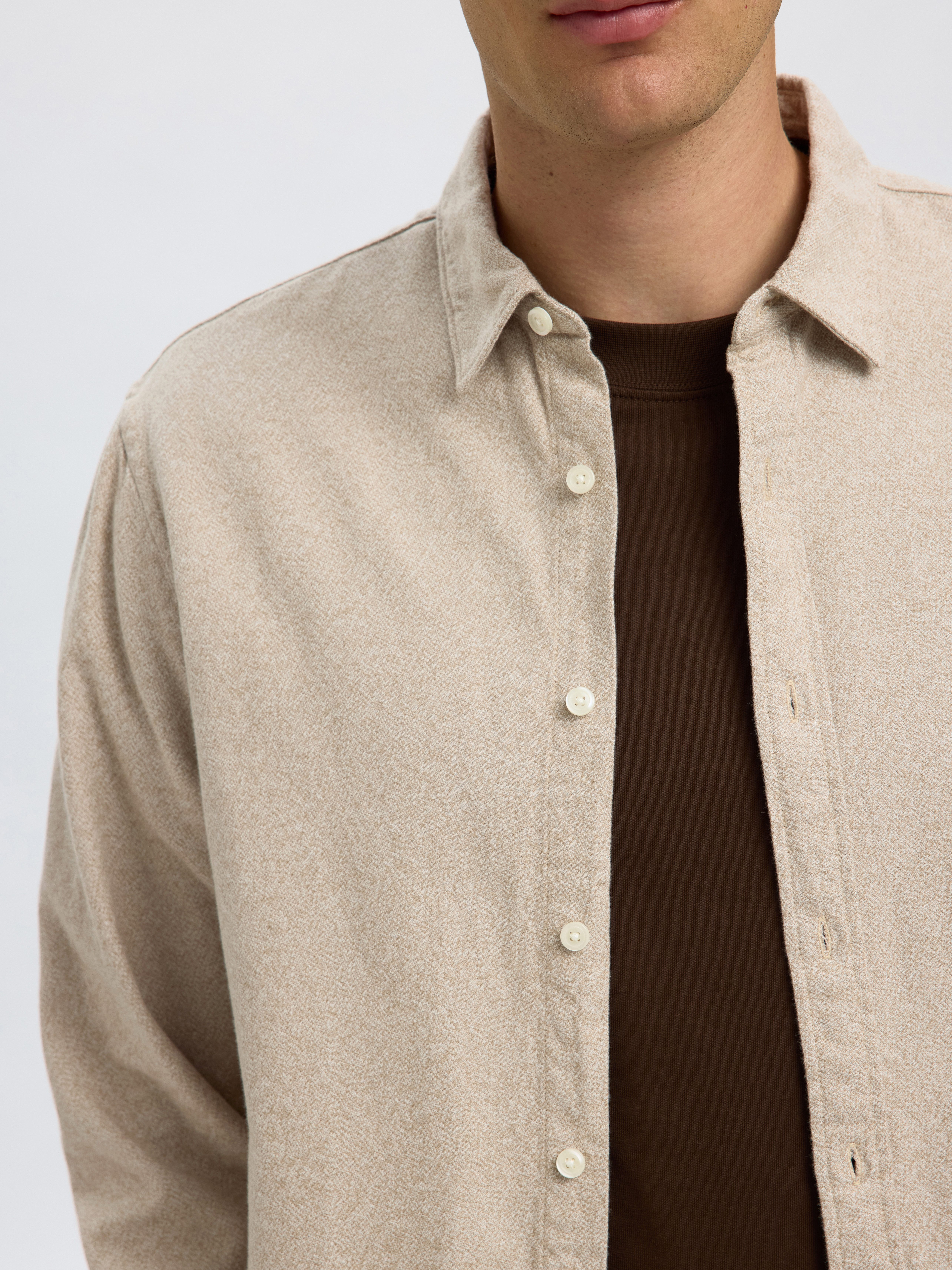 Selected Langarmhemd SLHREGNOAH BRUSHED TWIST SHIRT LS NOOS günstig online kaufen