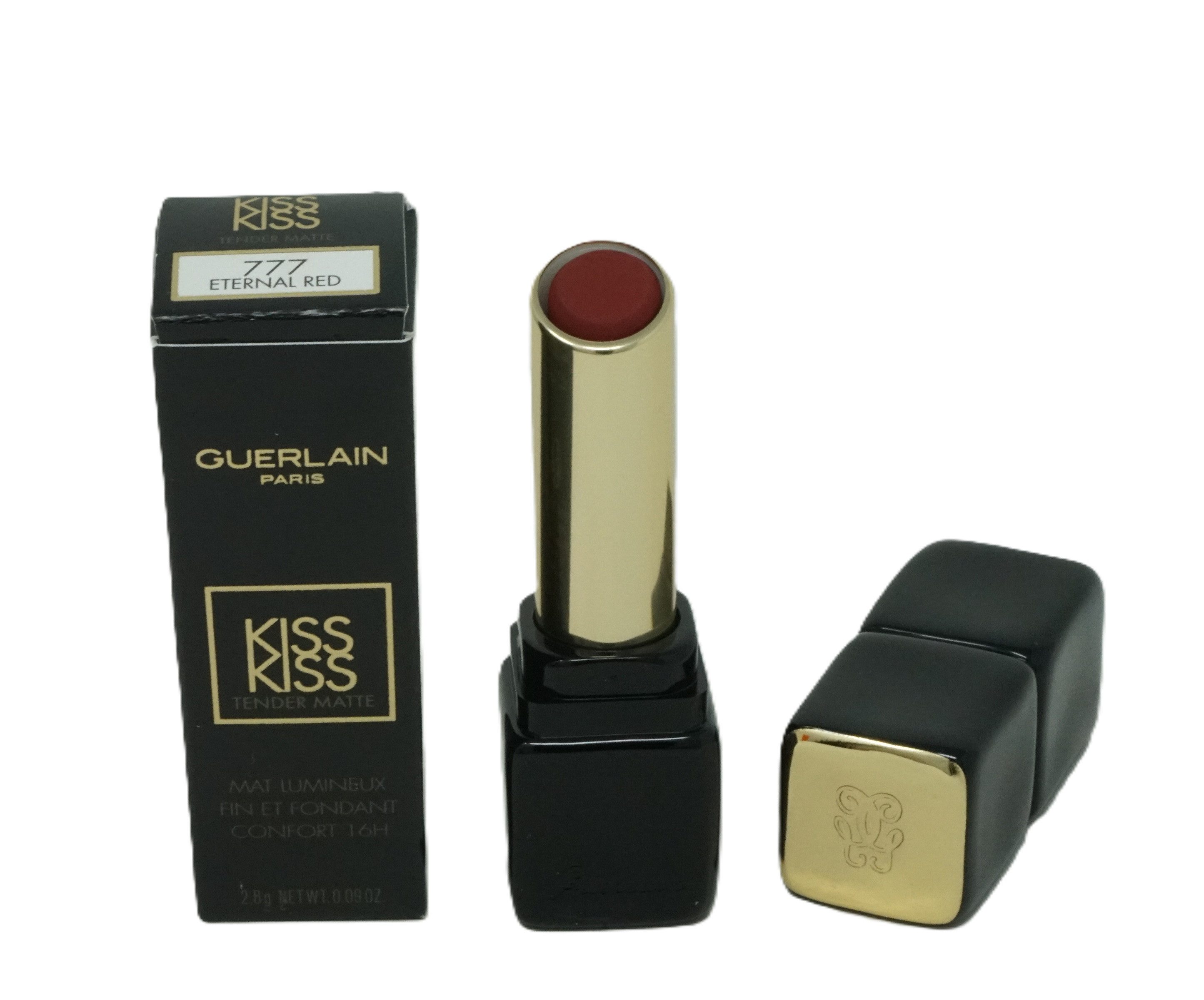 GUERLAIN Lippenstift Guerlain KissKiss Tender Matte Lipstick 777 eternal red 2,8g
