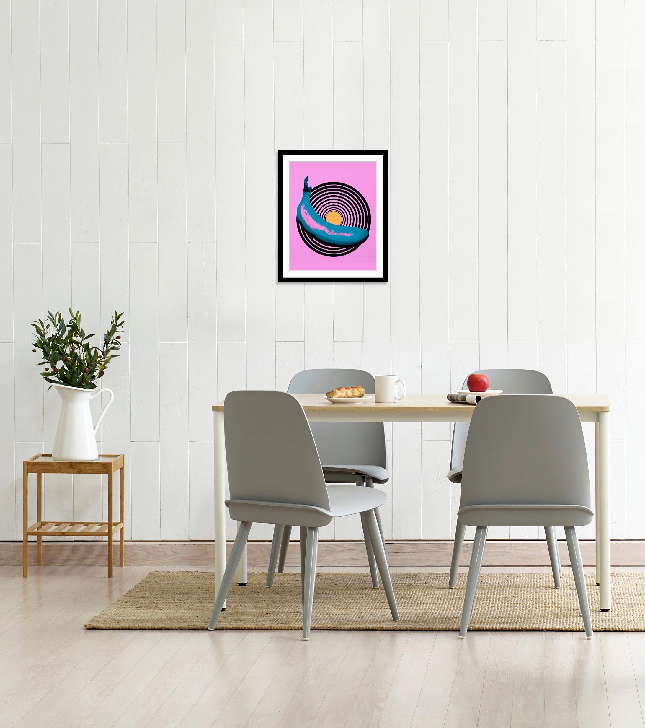 queence Bild Manu, Kunst, Lebensmittel, Obst, Obst Bilder, Technik, HD Premium Poster-Druck inkl. Holzrahmen
