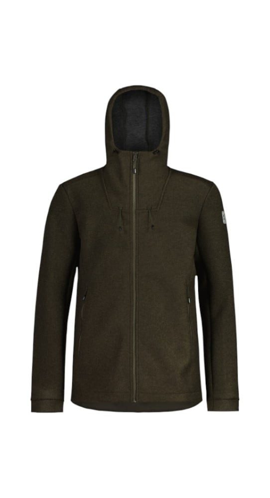 Maloja Fleecejacke AvisioM (mit Kapuze, Wolle) dunkelgrün Herren