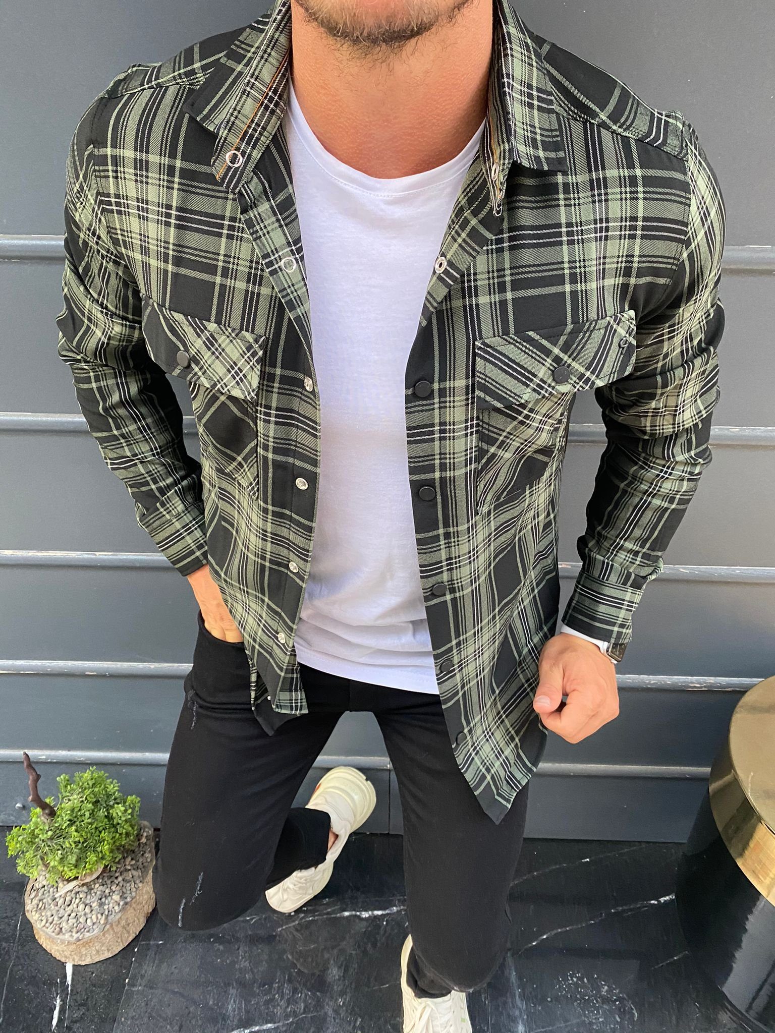 Megaman Jeans Karohemd Megaman Herren Holzfäller Hemd günstig online kaufen