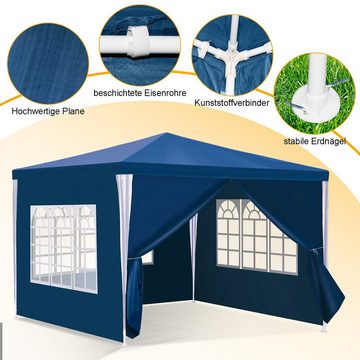 Bettizia Pavillon Pavillon Gartenzelt Partyzelt Seitenteile PE Plane Wasserfest 3x3/3x6m