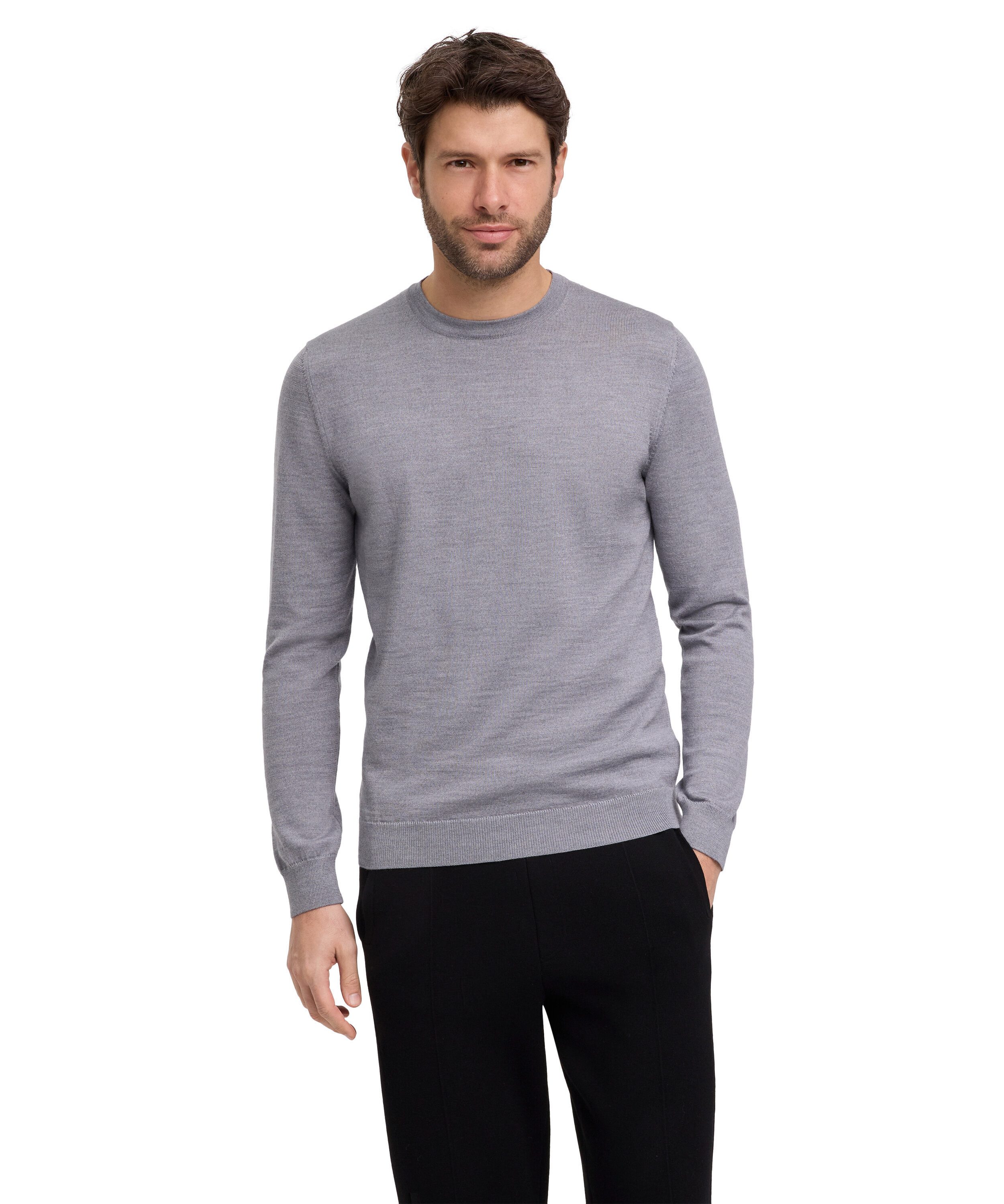 FALKE Strickpullover Casual Wool (1-tlg) aus reiner, extrafeiner Merinowoll günstig online kaufen