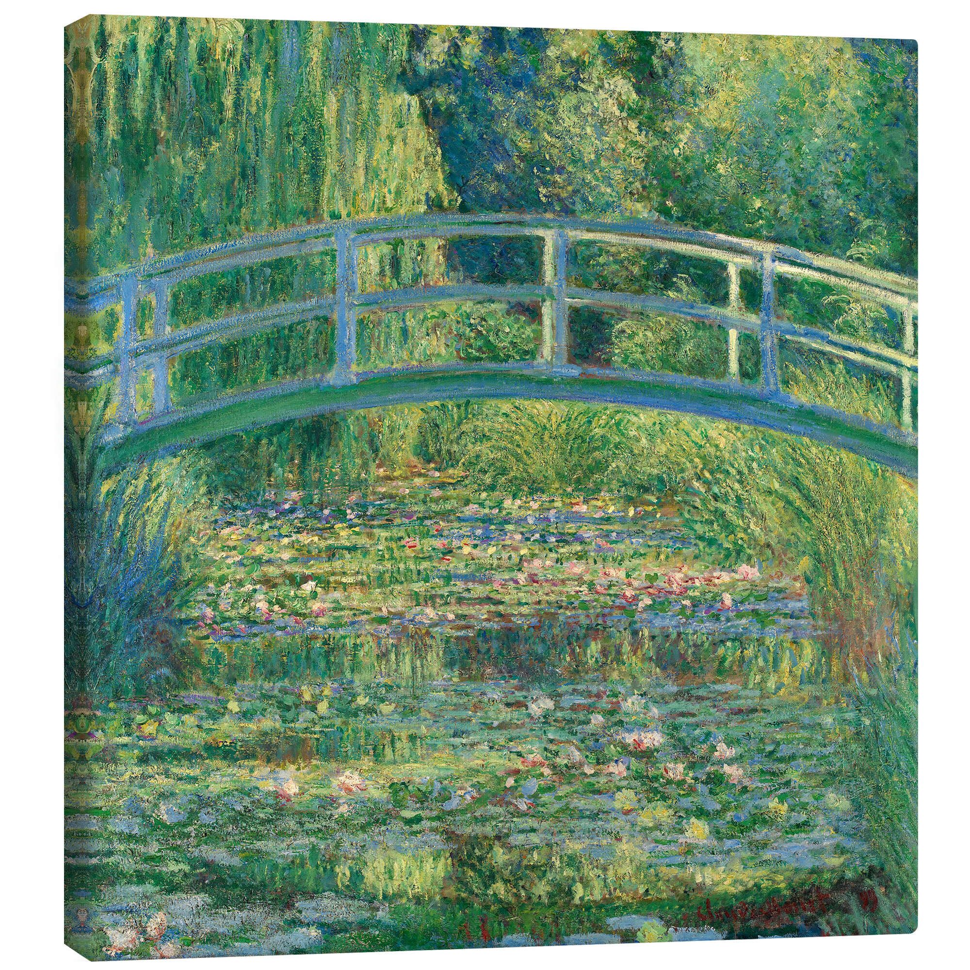 Posterlounge Wandbild Die japanische Brücke, Claude Monet, erhältlich als Poster, Leinwandbild, Wandsticker oder Acrylglasbild