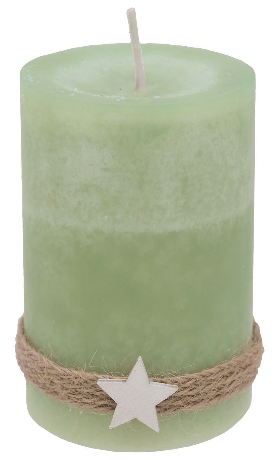ZauberDeko Adventskerze 4 Adventskerzen Kerzen Stumpenkerzen Grün Creme Hol günstig online kaufen