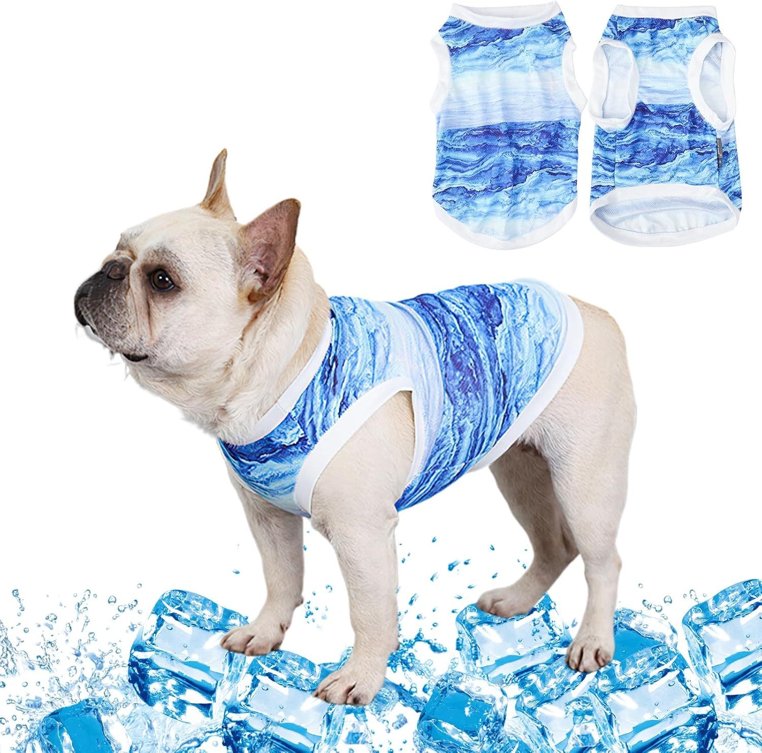 Ledander Hundeweste Kühlweste Hund, Atmungsaktiv Shirt Sommer Hundekostüm
