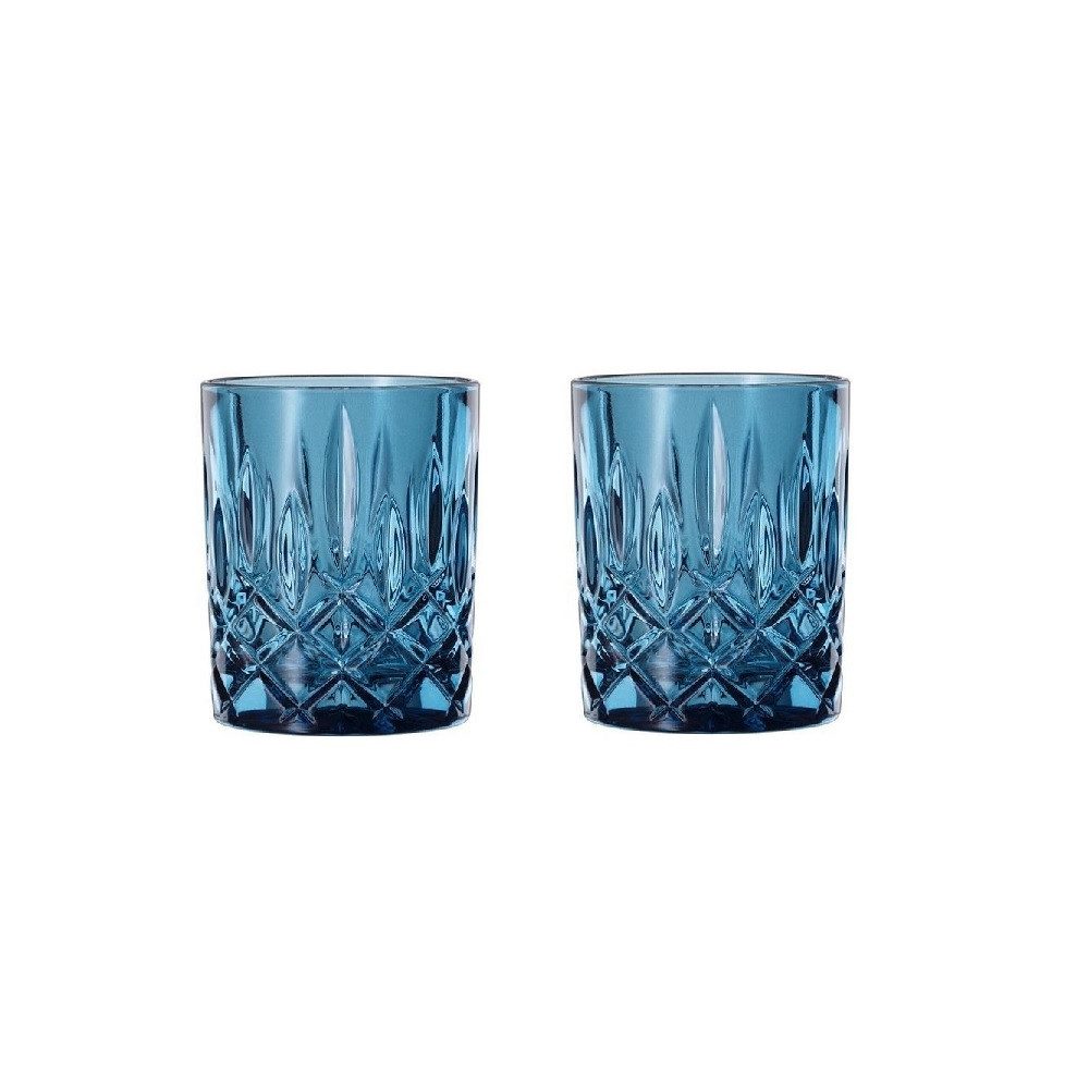 Nachtmann Schnapsglas Nachtmann Noblesse Colors Whiskybecher Vintage blue 2er Set, Glas