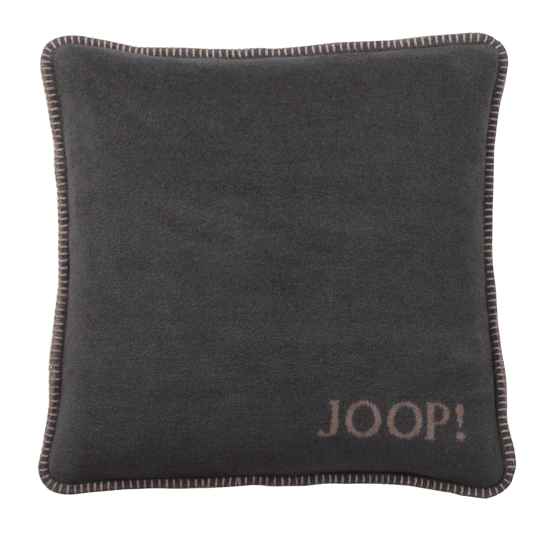 Joop! Dekokissen JOOP! LIVING - UNI-DOUBLEFACE Kissen Anthrazit-Taupe