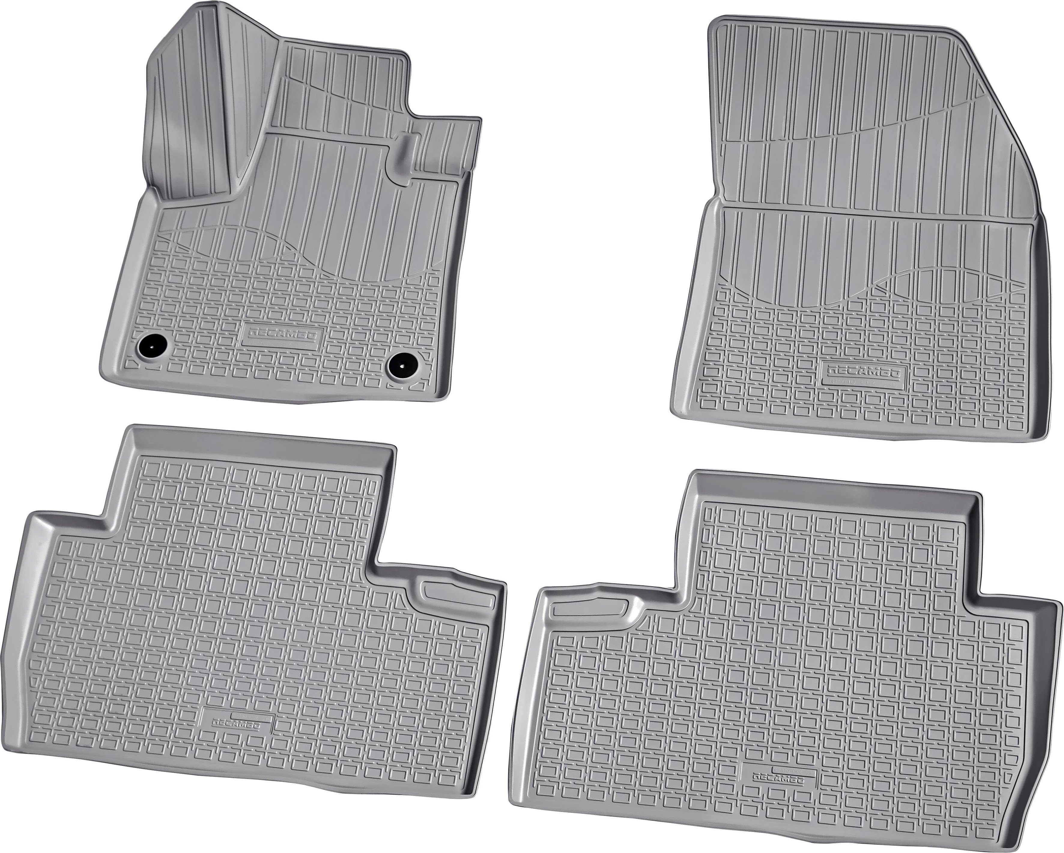 RECAMBO Passform-Fußmatten CustomComforts (4 St), für Peugeot 5008, II ab 2017, perfekte Passform | Automatten