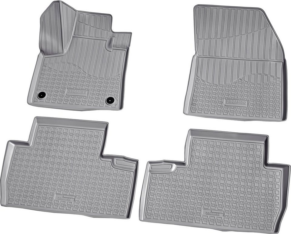 RECAMBO Passform-Fußmatten CustomComforts (4 St), für Peugeot 5008, II ab  2017, perfekte Passform, Hohe Gummiqualität (TPE Material) – längere  Lebensdauer der Automatten