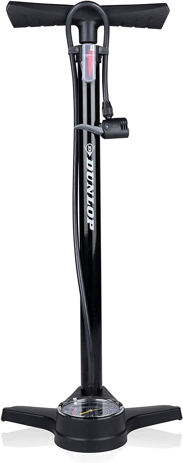 habeig Fahrradpumpe Pumpe mit Manometer Doppelventil Dunlop Ventil Autoventil
