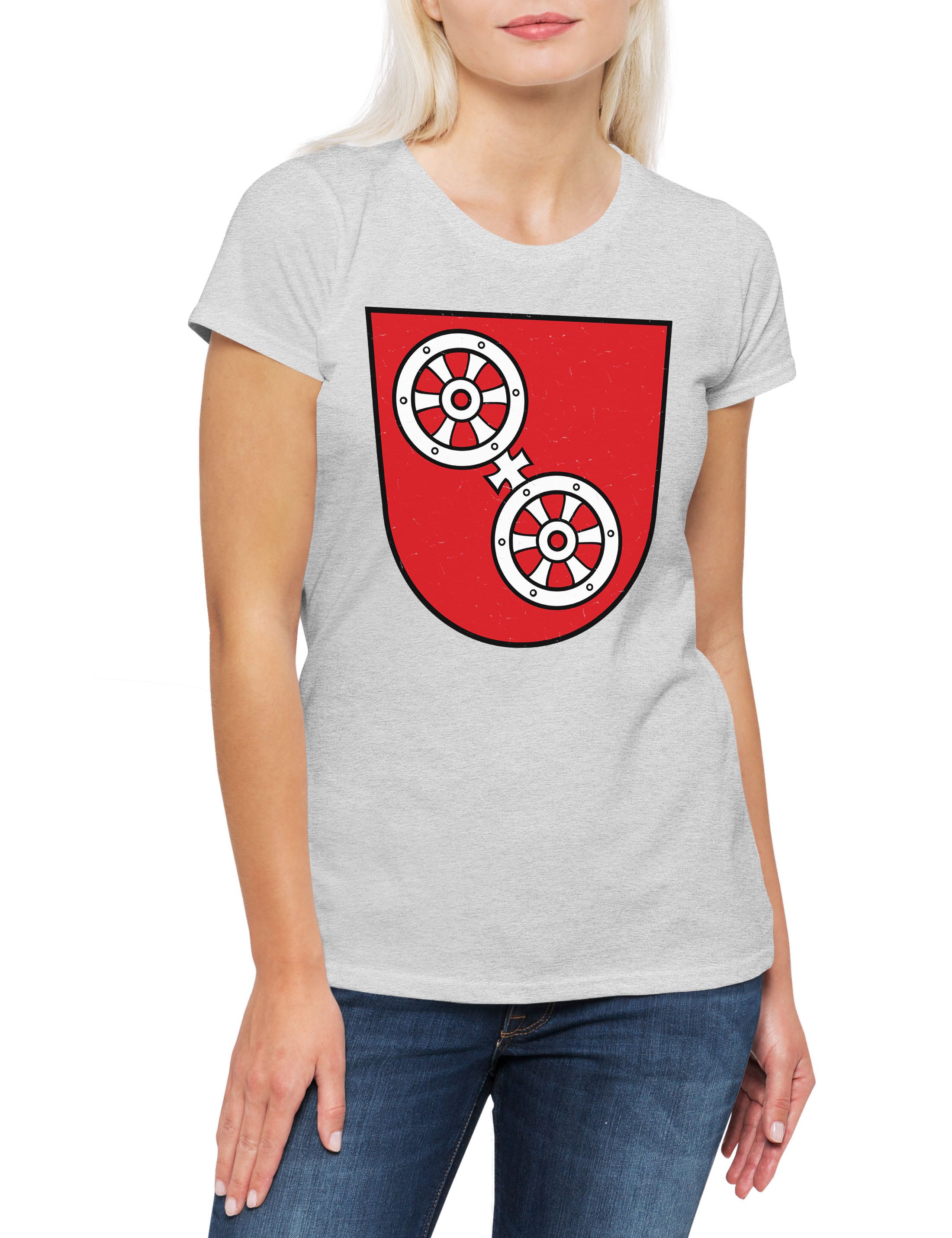 Print-Shirt Mainz Wappen Damen T-Shirt Kölle Bleibt Mainz Alaaf Kostüm Fasching