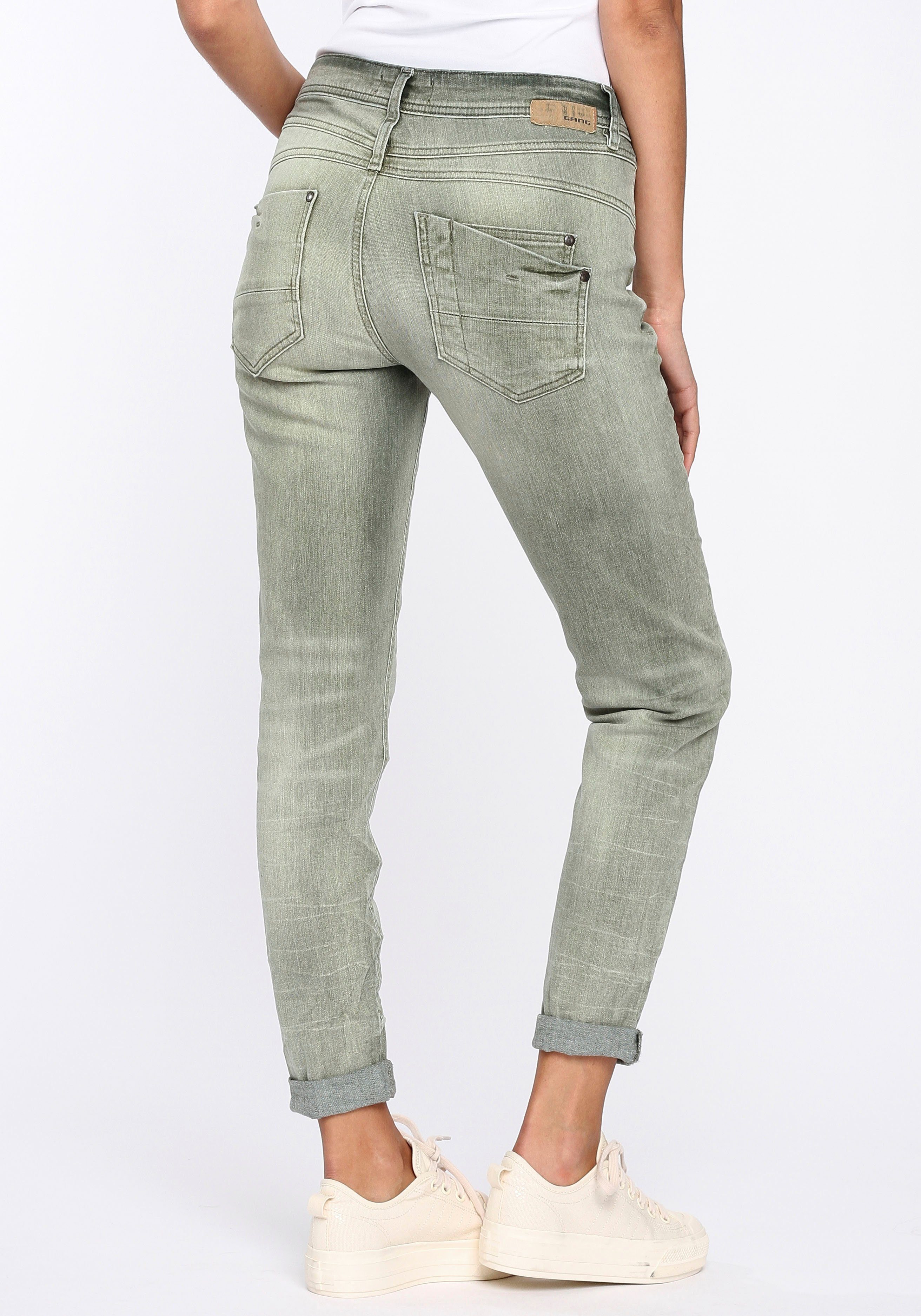 Relax-fit-Jeans durch perfekter (grey used) Elasthan-Anteil GANG Sitz washed 94AMELIE down