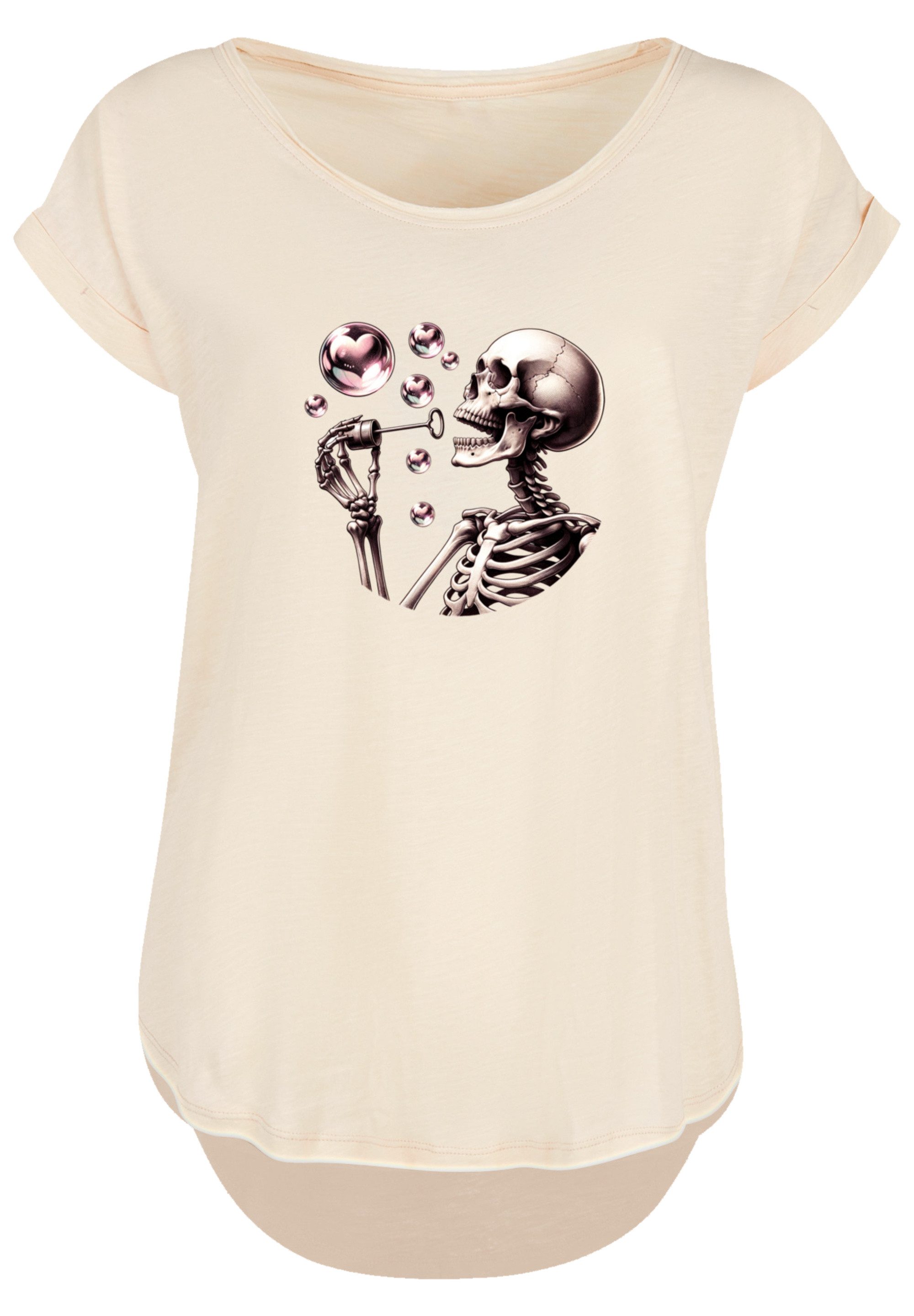 F4NT4STIC T-Shirt Niedliches Goth Skelett Herz günstig online kaufen
