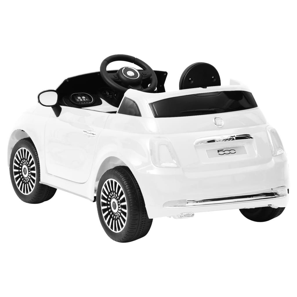 Fahrzeuge vidaXL Elektro-Kinderauto Kinderfahrzeug Batteriebetriebene Weiß Kinder-Elektroauto Fiat 50