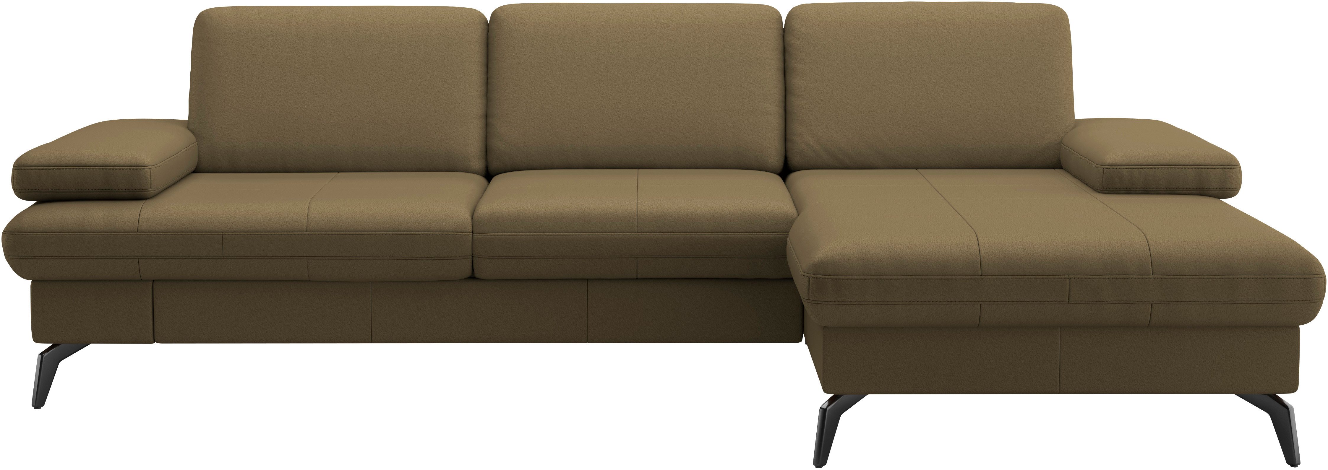 sit&more Ecksofa Morris L-Form, inkl. Sitztiefenverstellung, wahlweise mit Armteilverstellung, Bettfunktion & Bettkasten