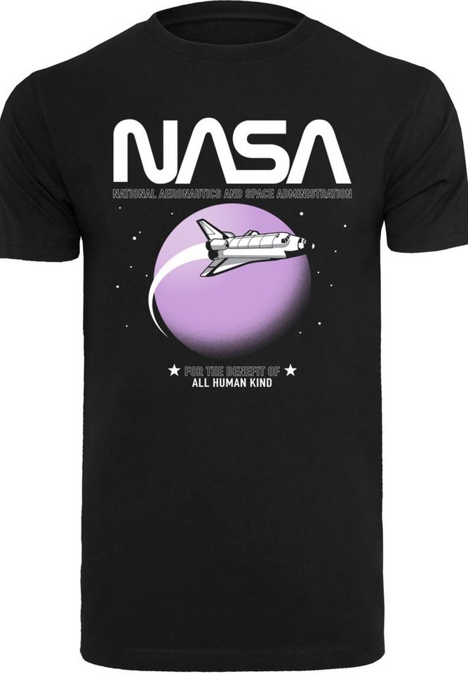 F4NT4STIC T-Shirt NASA Shuttle Orbit Herren,Premium Merch,Regular-Fit,Basic, Bedruckt