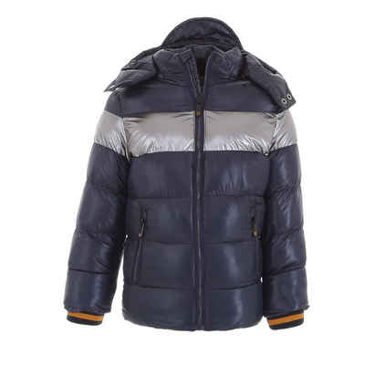 Ital-Design Winterjacke Kinder Jungen Freizeit gefüttert