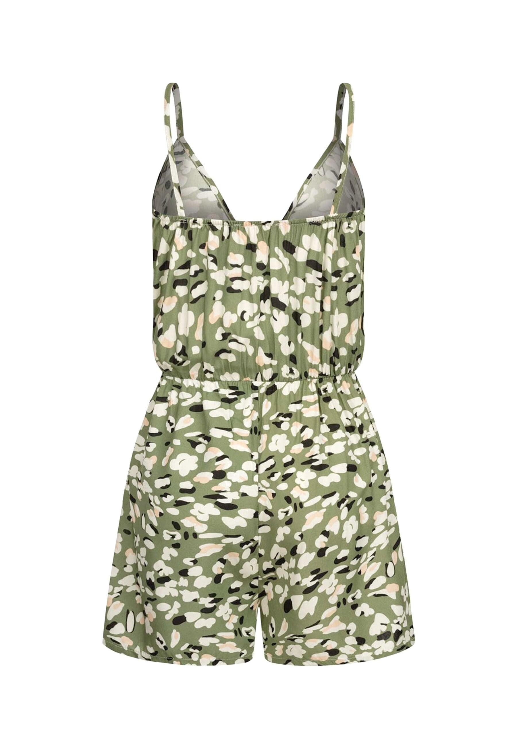 CLOUD 5IVE Jumpsuit CLOUD 5IVE Viskose Jumpsuit mit Animal Print und Wickel günstig online kaufen