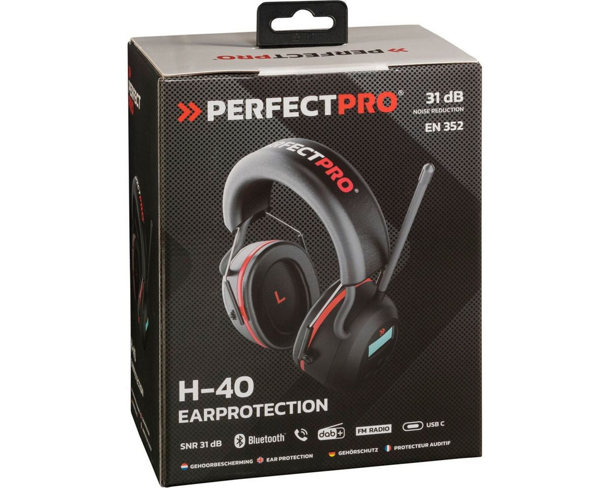 PerfectPro H-40 Earprotection Baustellen-Kopfhörer On-Ear-Kopfhörer