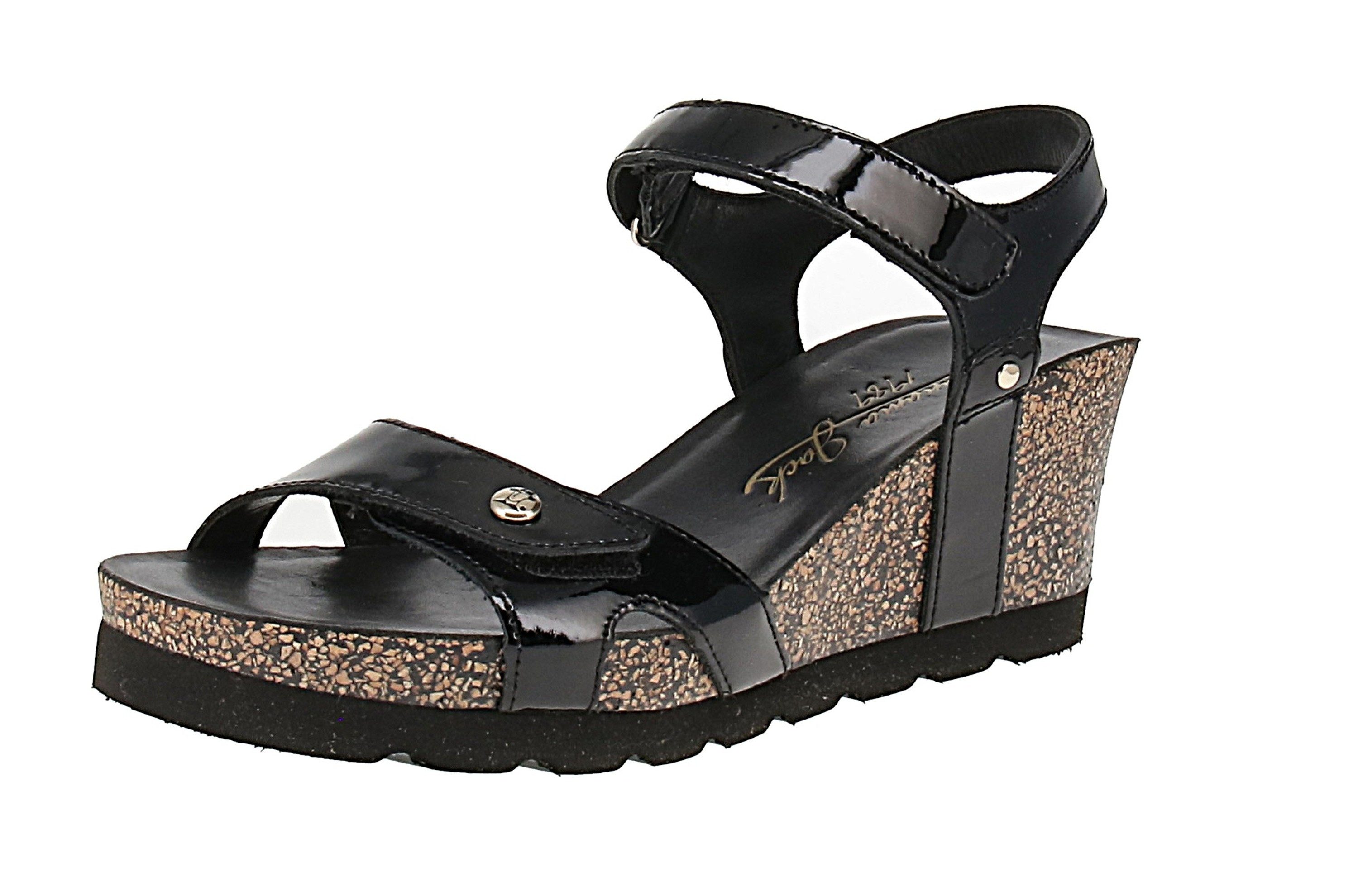 Panama Jack Julia B63 Charol - Damen Sandale - Black Sandale